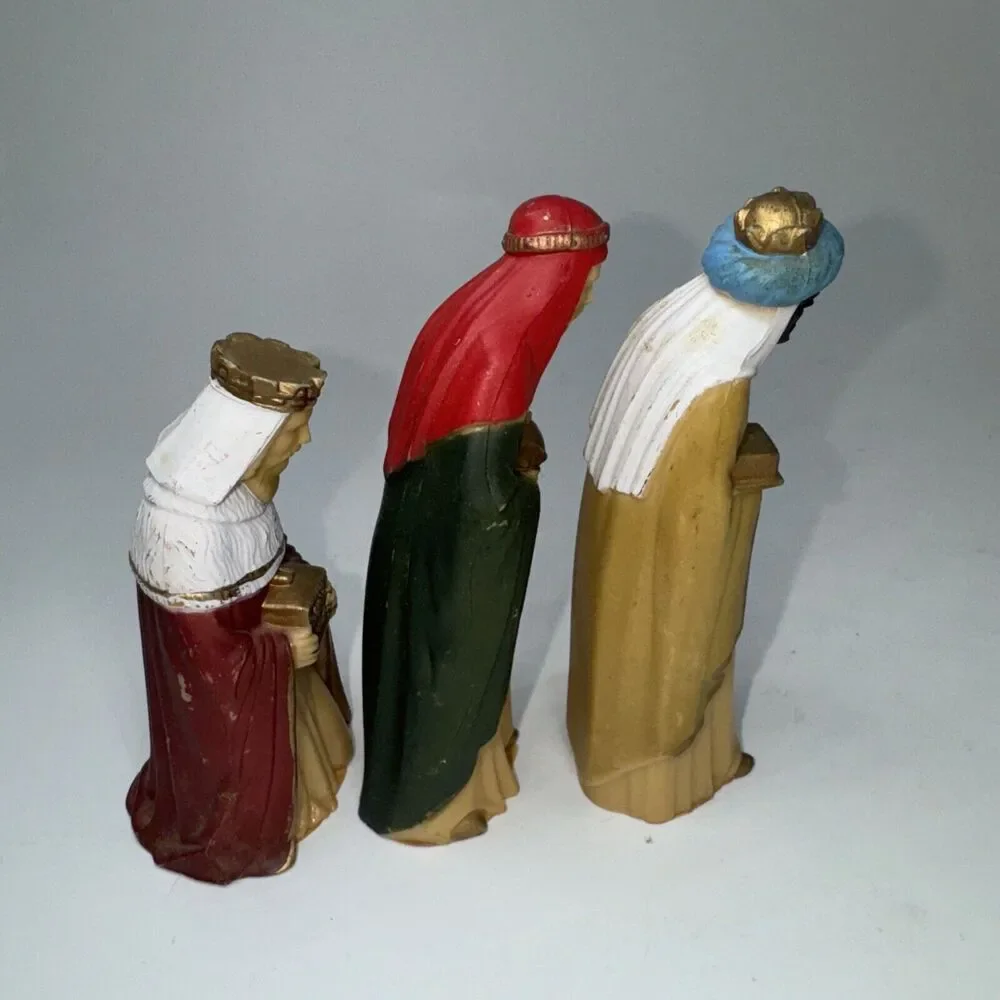 3 Vintage Wise Men Kings Lightweight Plastic 4
